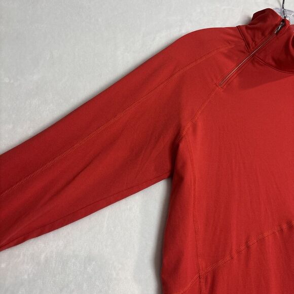 Columbia Women's Long Sleeve Side 1/4 Zip Top Base Layer Orange Size Large - Picture 3 of 15